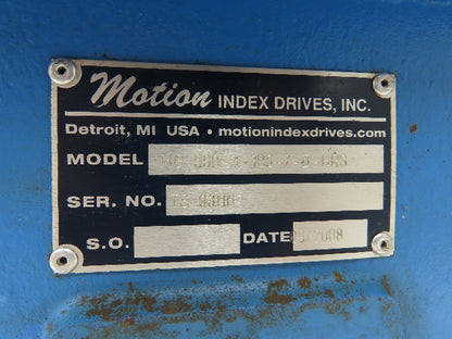 Motion MG-580-3-300 Rotary Table Indexer 3 Position Rotator 1Hp 230/460V