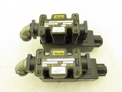 Parker D1VW20HVYC70 Hydraulic Directional Solenoid Valve 120V  Lot of 2