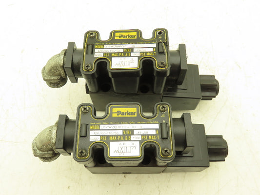 Parker D1VW20HVYC70 Hydraulic Directional Solenoid Valve 120V  Lot of 2
