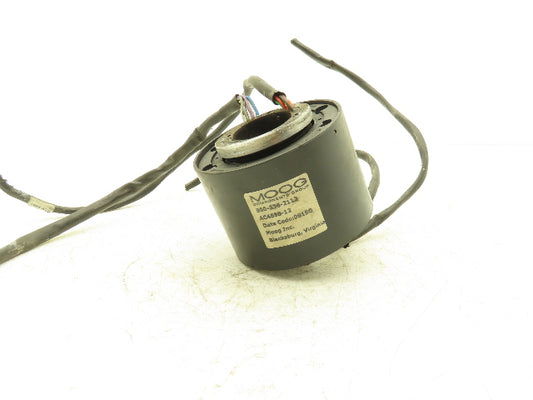MOOG AC4598-12 Slip Ring Capsule Electromechanical Rotary Coil 12 Wire Lead