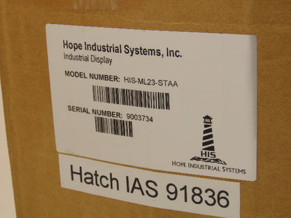 Hope Industrial Systems HIS-ML23 HMI Touch Screen Control Panel 100-240VAC