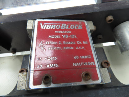 Arthur Russell VB-12L Vibro Block Vibratory Linear Parts Feeder Track 45"L 115V