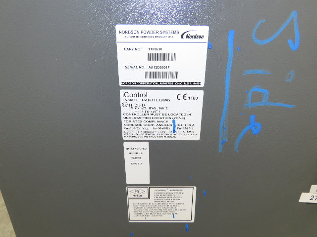 Nordson iControl Powder Coating System Control Pneumatic Panel Air Valves