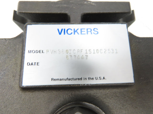 Vickers PVH98QICRF1S10C2531877447 Hydraulic Piston Pump 46GPM 3625PSI C25V31