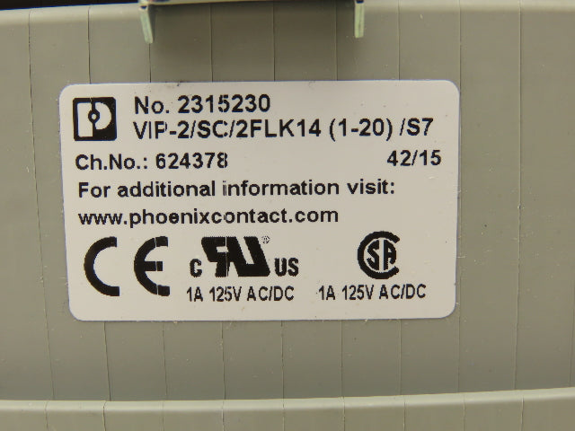 Phoenix Contact VIP-2/SC/2FLK14(1-20)/S7 Terminal Interface Passive Module