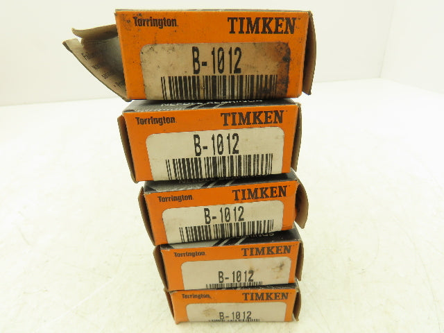 Timken Fafnir B1012 Needle Roller Bearing 5/8"-ID x 13/16"-OD x 3/4"-W Lot Of 5