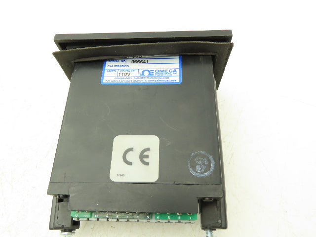 Omega DP-F75 Rate Meter Batch Control Totalizer 6 Digit Panel Meter 110V