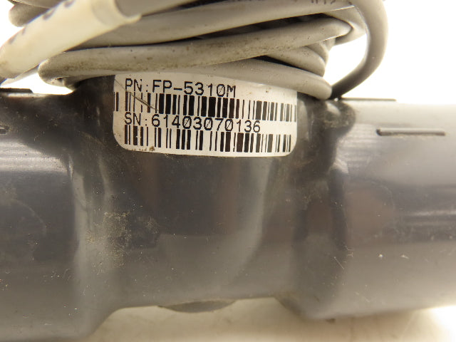 Omega FP-5600 Paddlewheel Flowmeter Low Flow Sensor 1" PVC Tee Fitting FP-5310M