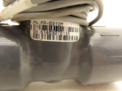 Omega FP-5600 Paddlewheel Flowmeter Low Flow Sensor 1" PVC Tee Fitting FP-5310M