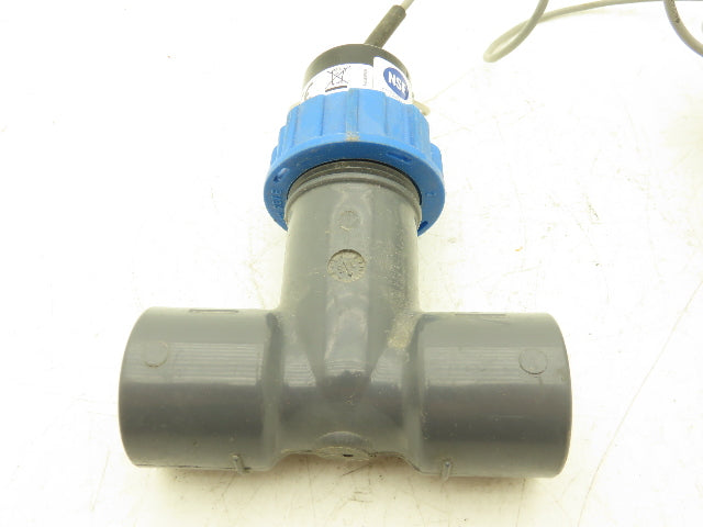 Omega FP-5600 Paddlewheel Flowmeter Low Flow Sensor 1" PVC Tee Fitting FP-5310M