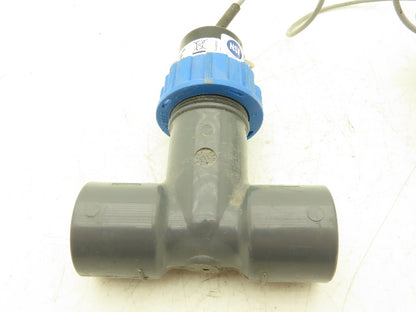 Omega FP-5600 Paddlewheel Flowmeter Low Flow Sensor 1" PVC Tee Fitting FP-5310M