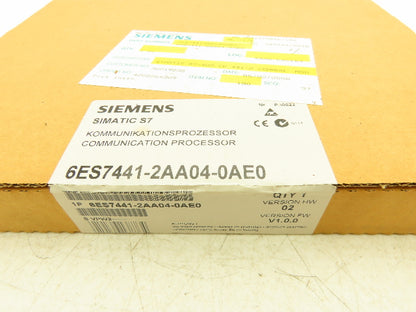 Siemens 6ES7441-2AA04-0AE0 Simatic S7 Communications Processor HW V2 FW V1.0.0