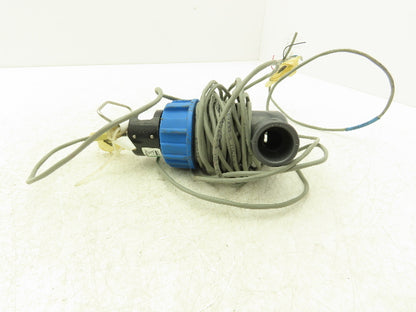 Omega FP-5600 Paddlewheel Flowmeter Low Flow Sensor 1/2"PVC Tee Fitting FP-5305M