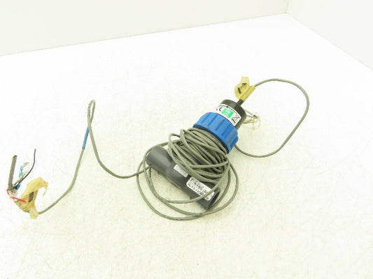 Omega FP-5600 Paddlewheel Flowmeter Low Flow Sensor 1/2"PVC Tee Fitting FP-5305M