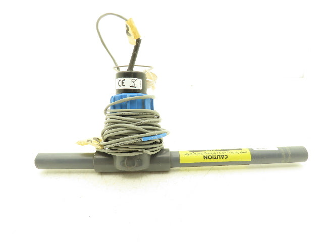 Omega FP-5600 Paddlewheel Flowmeter Low Flow Sensor 1/2"PVC Tee Fitting FP-5310M