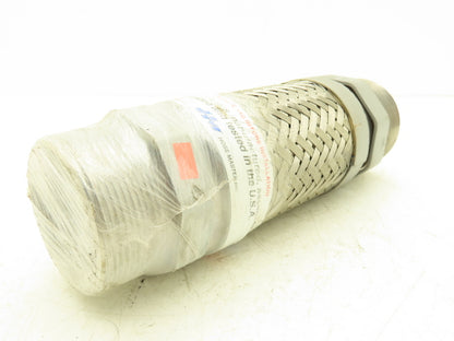 Hose Master T321 3"x 12" Braided Stainless Steel Flex Hose 3" NPT Male Ends