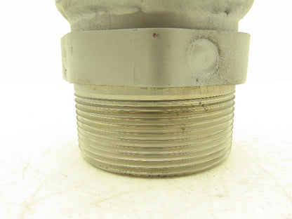 Hose Master T321 3"x 12" Braided Stainless Steel Flex Hose 3" NPT Male Ends