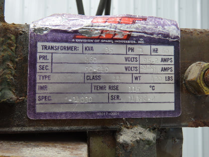 Power Transformer 35kva Selector Switch 1Ph HV 480 LV 90/120/143/170/202/240