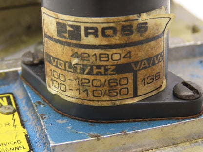 Ross Serpar 3573A42C1 Double Air Valve 1/2" NPT 120V Solenoid With EP Monitor