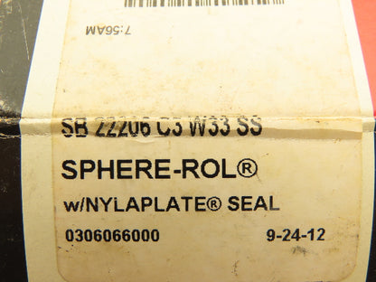 McGill SB22206 W33SS Spherical Roller Bearing 30mm-ID x 62mm-OD x 20mm-Width