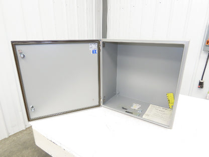 Wiegmann Electrical Enclosure Cabinet 24x24x12" Type 12 Gray  -No Backplate-