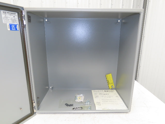 Wiegmann Electrical Enclosure Cabinet 24x24x12" Type 12 Gray  -No Backplate-