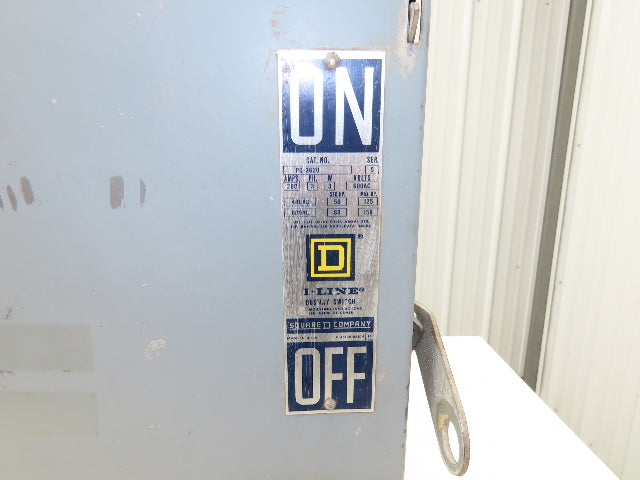 Square D PQ3620 I-Line Busway Plug-In Fusible Disconnect Box 200 Amp 3P 3W 600V
