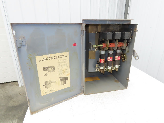 Square D PQ3620 I-Line Busway Plug-In Fusible Disconnect Box 200 Amp 3P 3W 600V