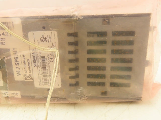 Siemens 6SL3244-0BB12-1FA0 Sinamics Control Unit CU240E-2 Version D01-V4.7