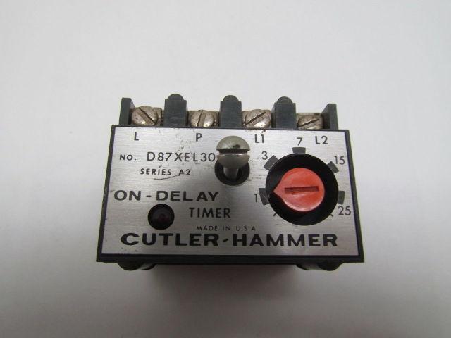 Eaton Cutler Hammer D87XEL30 Solid State Timer Module ON Delay