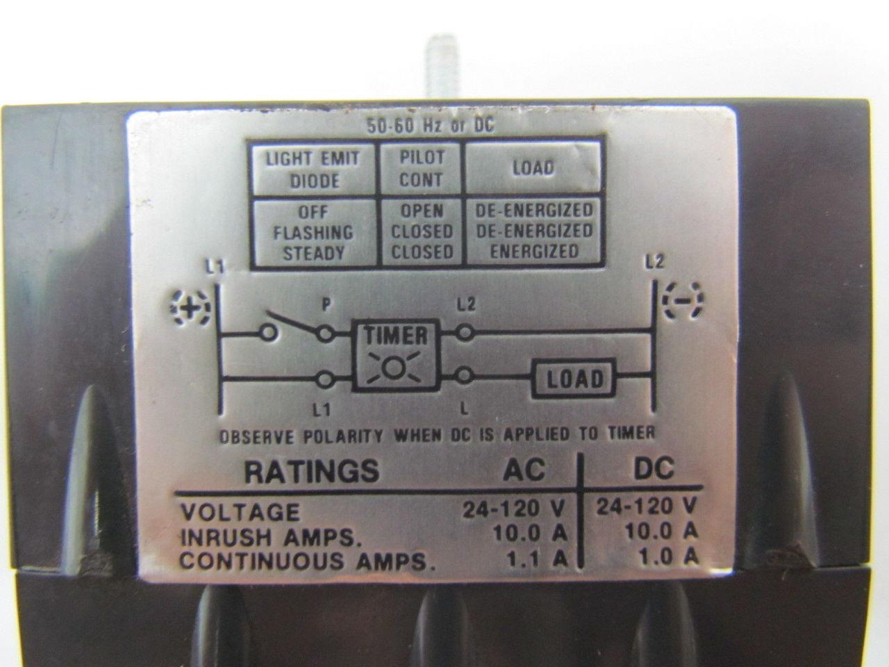 Eaton Cutler Hammer D87XEL30 Solid State Timer Module ON Delay