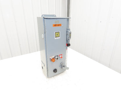 Square D Combination Motor Starter Size 1 NEMA 10Hp 30A 600V Fused 3R