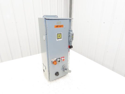 Square D Combination Motor Starter Size 1 NEMA 10Hp 30A 600V Fused 3R