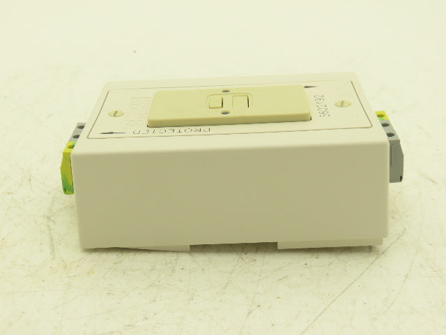 Phoenix Contact EM-DUO120/20/GFI/AUX/NO Din Rail Receptacle GFI Outlet 20A 120V