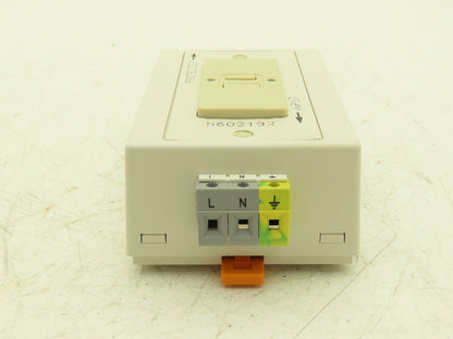 Phoenix Contact EM-DUO120/20/GFI/AUX/NO Din Rail Receptacle GFI Outlet 20A 120V