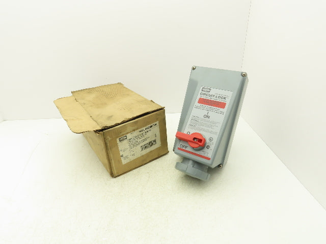 Hubbell HBL460MI7W Circuit-Lock Pin & Sleeve Female Interlock Plug 60A 480V 30HP