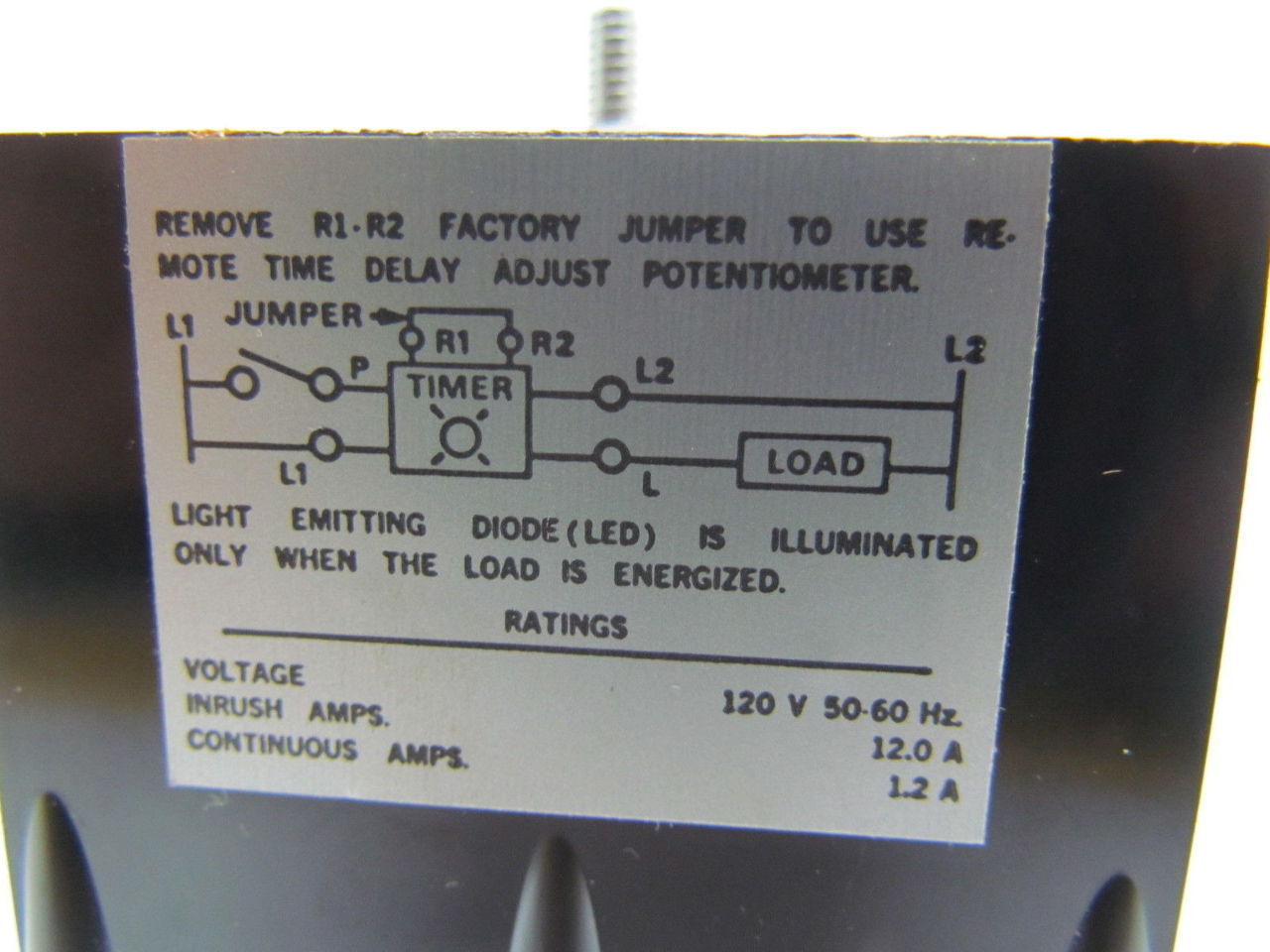 Eaton Cutler Hammer D87AE Solid State timer Module ON Delay 120V AC