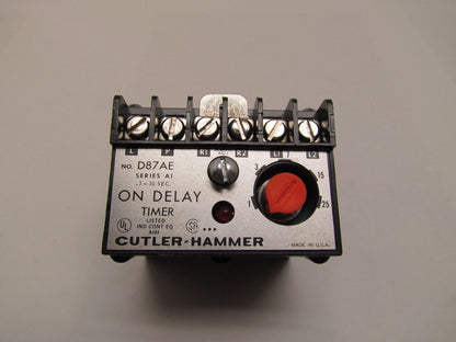 Eaton Cutler Hammer D87AE Solid State timer Module ON Delay 120V AC