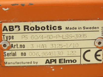 ABB Robotics 3 HAB 3125-1/10 Dual Servo Motor API Elmo PS 60/4-50-P-LSS-3985