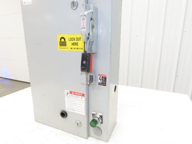 Eaton Cutler Hammer NEMA 1 Combination Motor Starter 30A 600V Disconnect