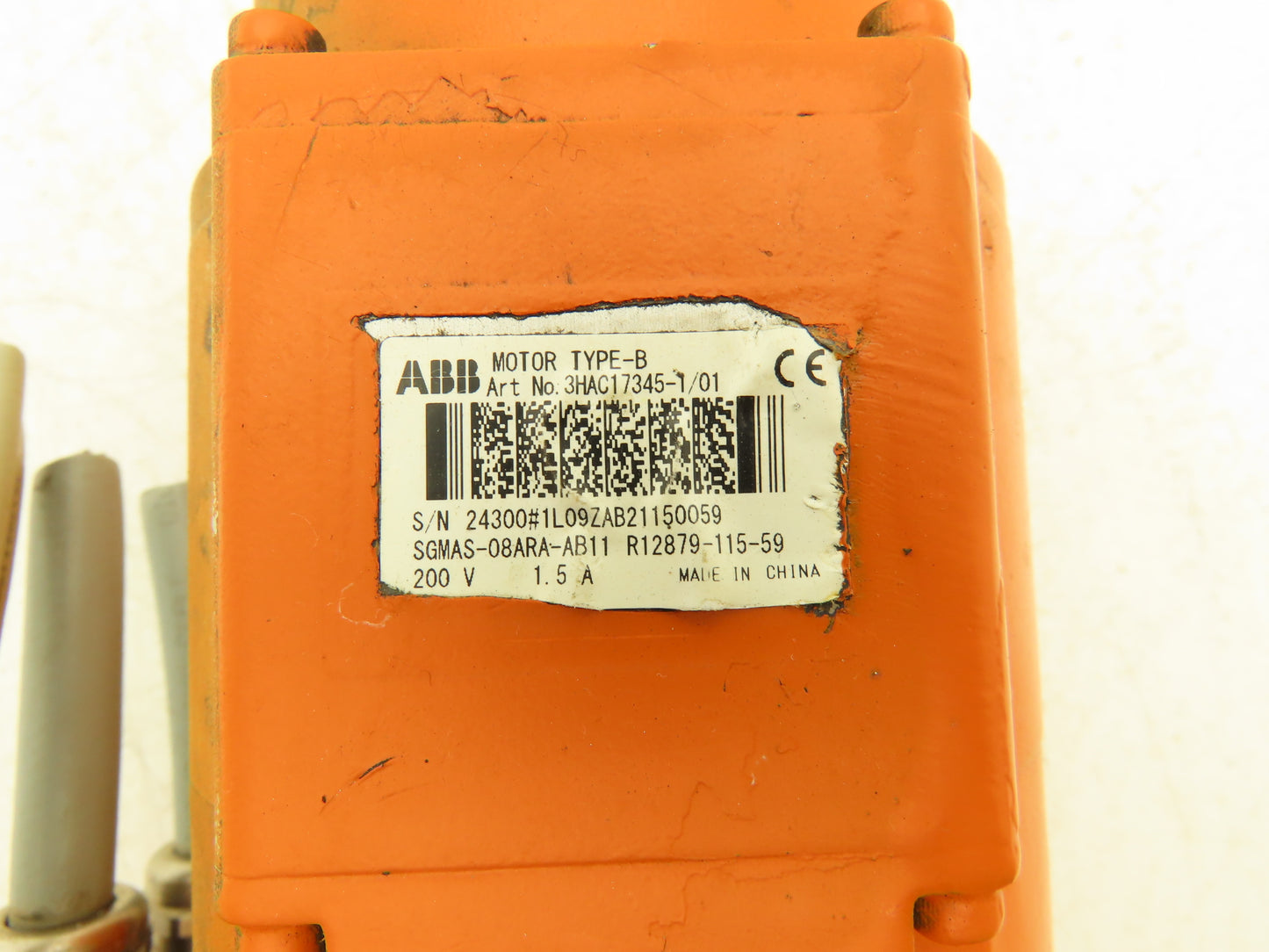 ABB Robotics SGMAS-08ARA-AB11 AC Servo Motor API Elmo Type B 3HAC17345-1/01
