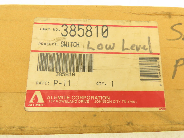 Alemite Corporation 385810 Oil Mist Level Switch
