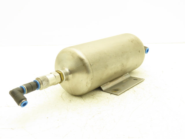 Festo CRVZS-2 Compressed Air Tank 2 Liter Stainless Steel Reservoir 232psi