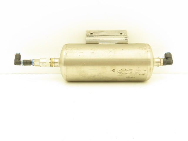 Festo CRVZS-2 Compressed Air Tank 2 Liter Stainless Steel Reservoir 232psi
