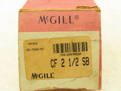 McGill CF 2 1/2 SB Cam Follower 2-1/2" Roller OD Stud 1" Thread 1-14