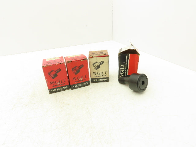 McGill CF2 SB Flat Cam Follower 2"Roller Dia x 1.25"-Width .75" Stud Lot Of 4