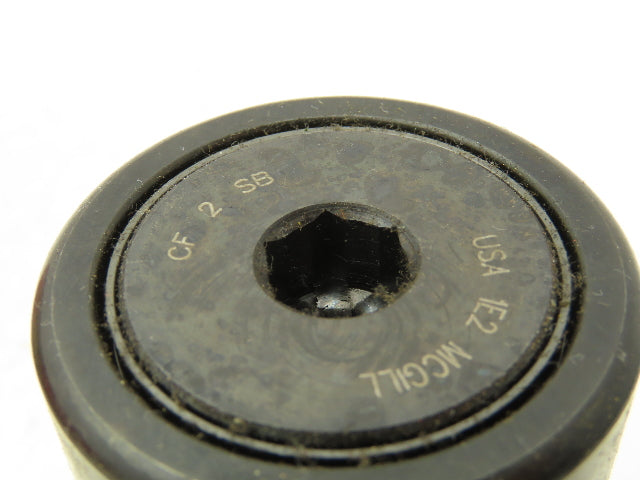 McGill CF2 SB Flat Cam Follower 2"Roller Dia x 1.25"-Width .75" Stud Lot Of 4