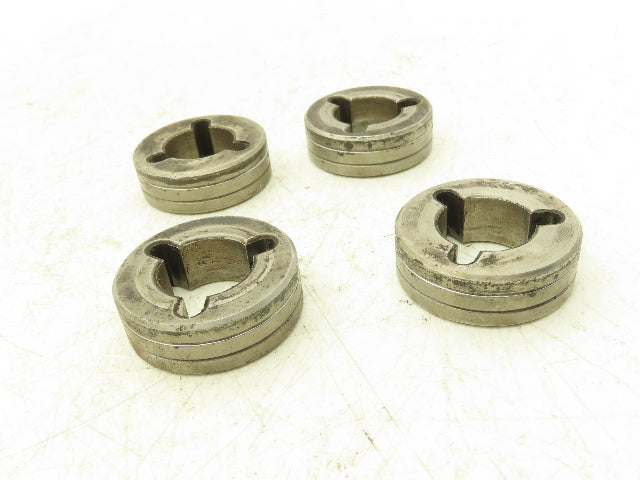 Miller Electric 053700 MIG Welding Wire Rollers 0.mm 0.035V Groove Lot of 4