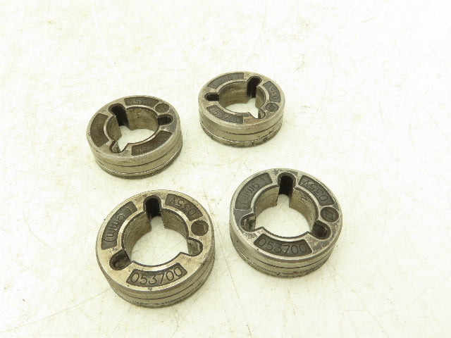Miller Electric 053700 MIG Welding Wire Rollers 0.mm 0.035V Groove Lot of 4