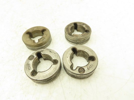 Miller Electric 053696 MIG Welding Wire Rollers 0.040V Groove Lot of 4